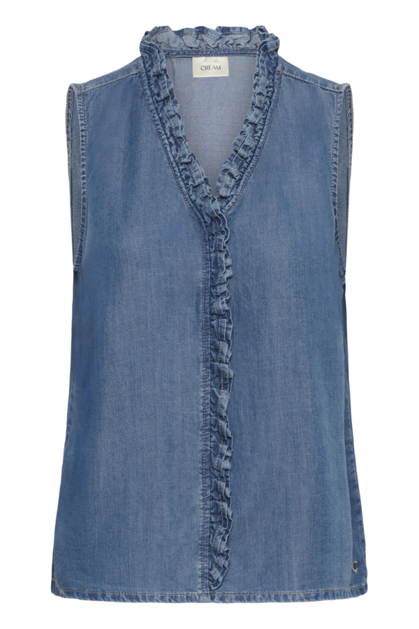 CRMolly Sleeveless Blouse 38 - Cream - Kikigram.dk