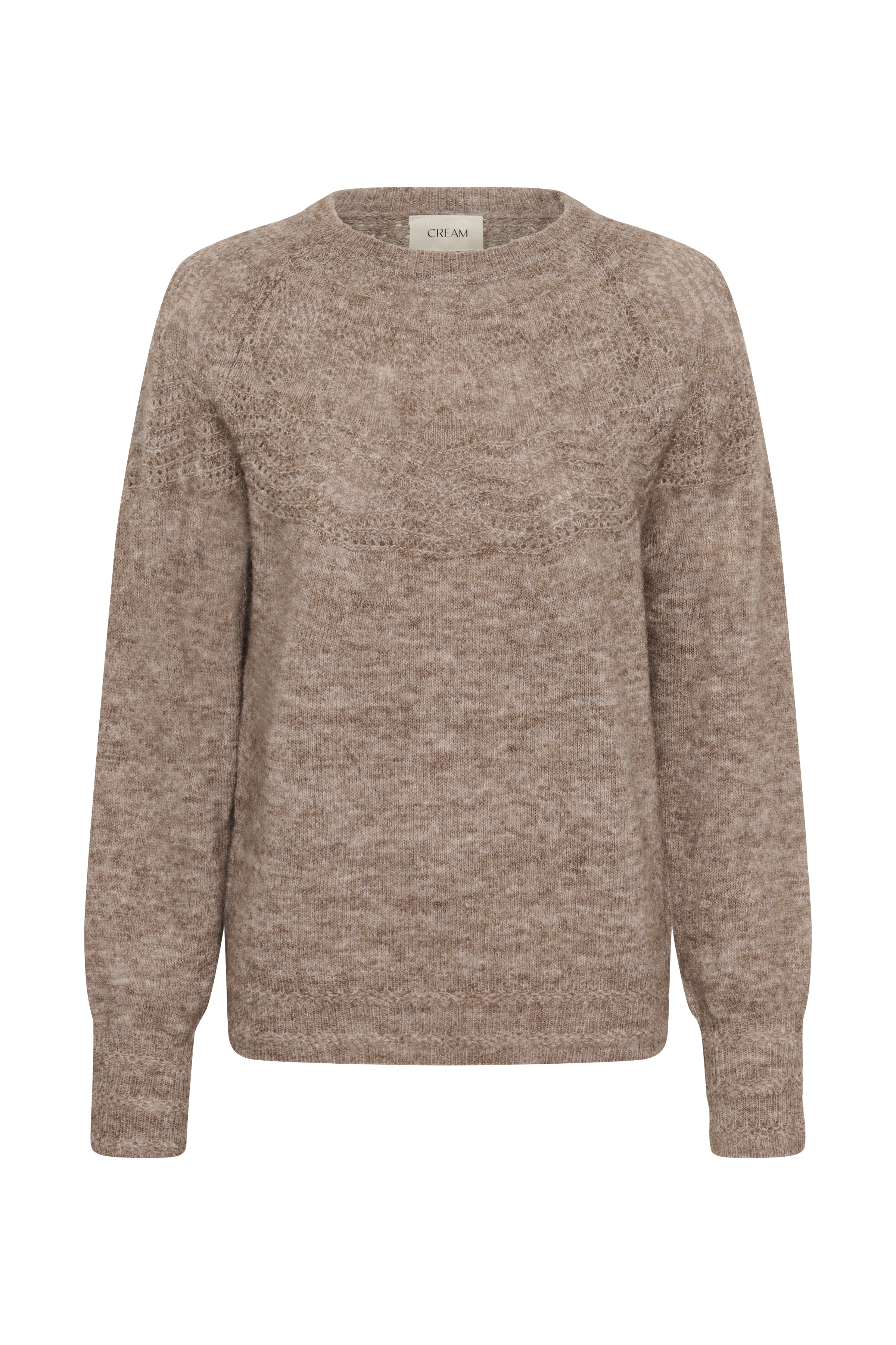 CRJunah Pointelle Pullover XL - Cream - Strik - Kikigram.dk