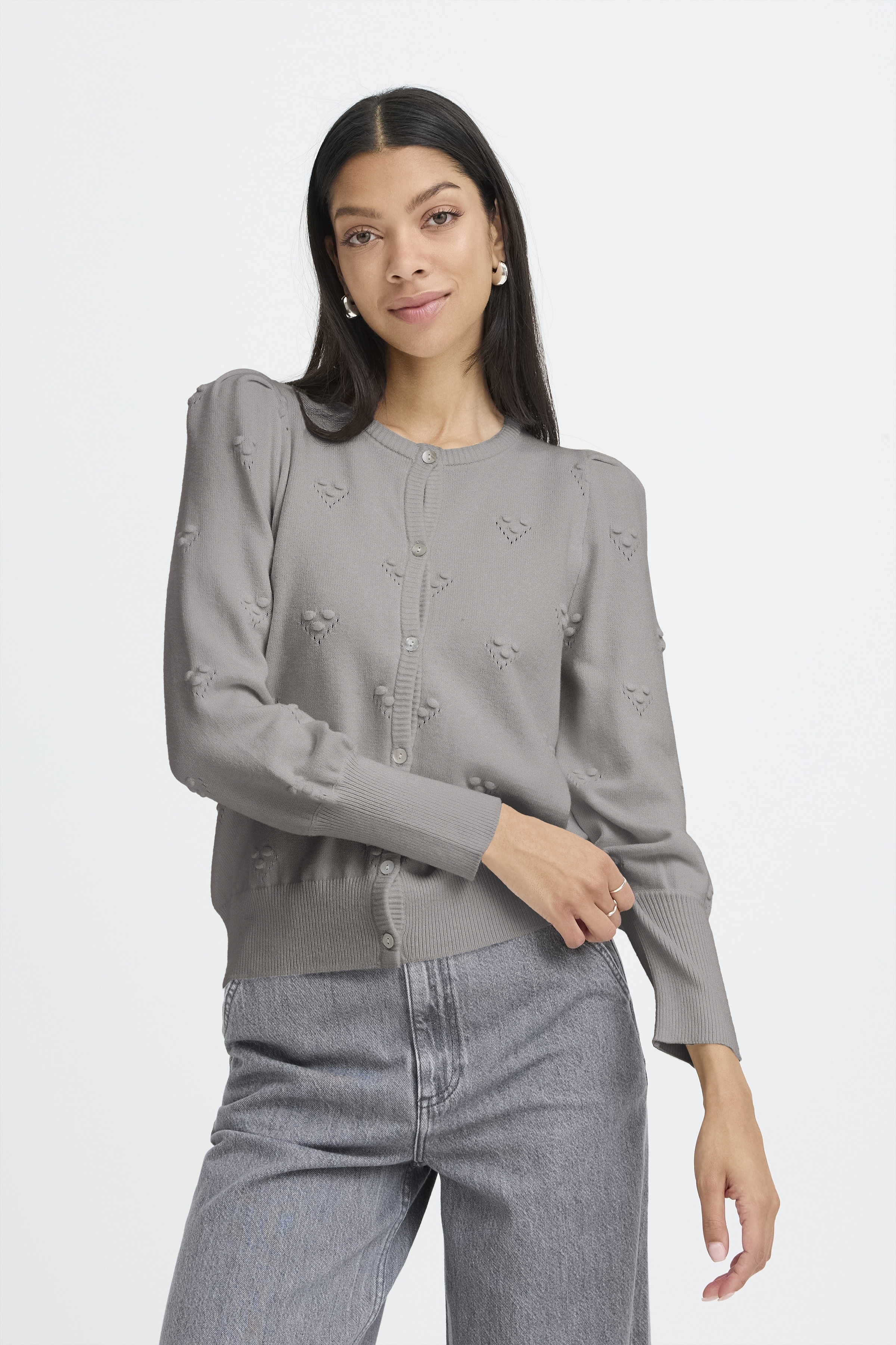 BYMANINA STRUCTURE CARDIGAN M - B-Young - Kikigram.dk