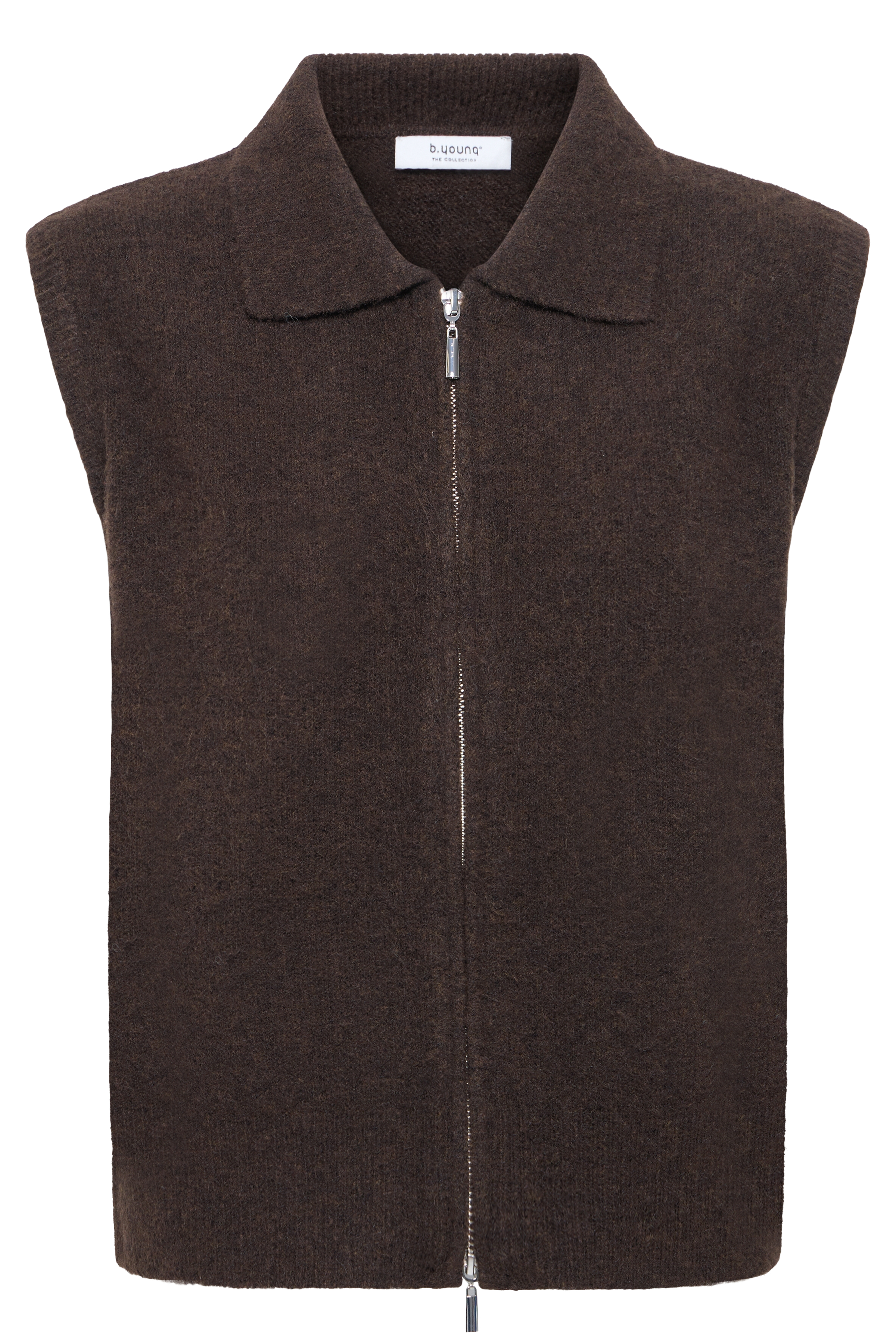 BYOMEA ZIPPER SLIPOVER S - B-Young - Strik - Kikigram.dk
