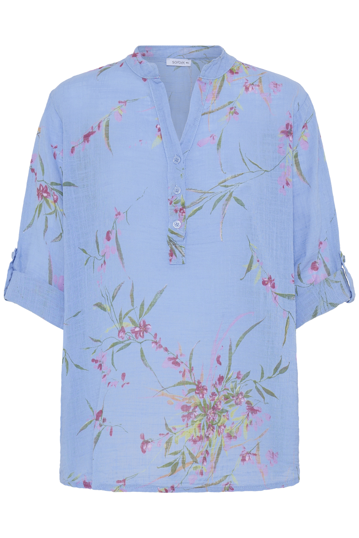 SBALEXA G FLO BLOUSE M/L - Sorbet - Bluse - Kikigram.dk