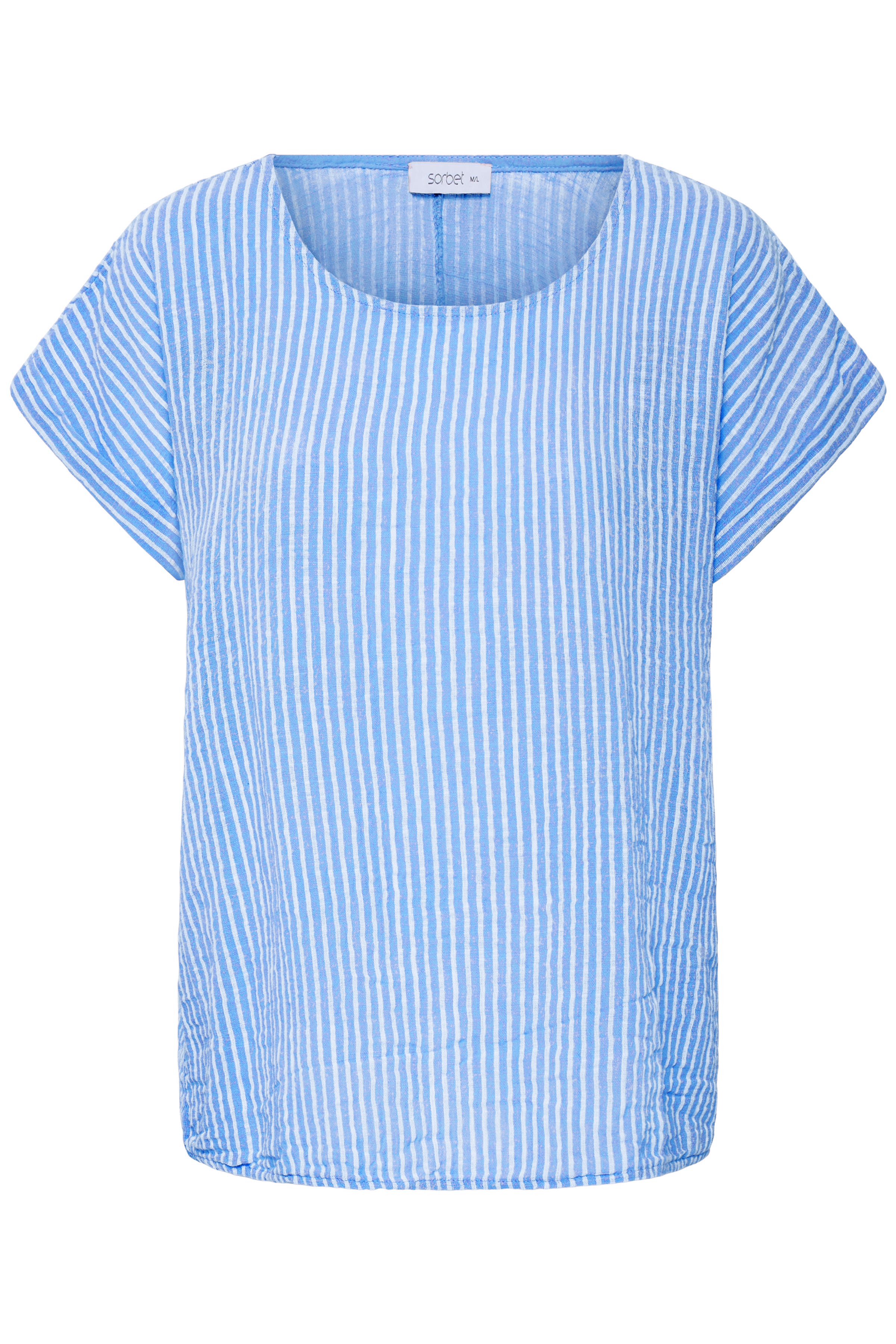 SBXALEXA SS STRIPE TEE M/L - Sorbet - Bluse - Kikigram.dk