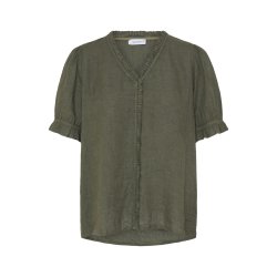 SBFONTANELLE SS FLOUNCE BLOUSE