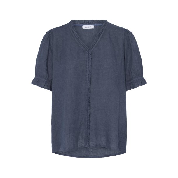 SBFONTANELLE SS FLOUNCE BLOUSE