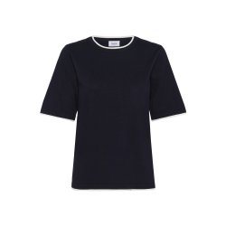 MilaSZ Contrast Stripe SS Pull