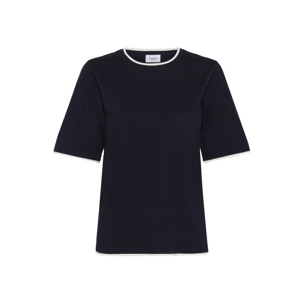MilaSZ Contrast Stripe SS Pull