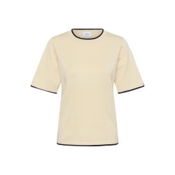 MilaSZ Contrast Stripe SS Pull