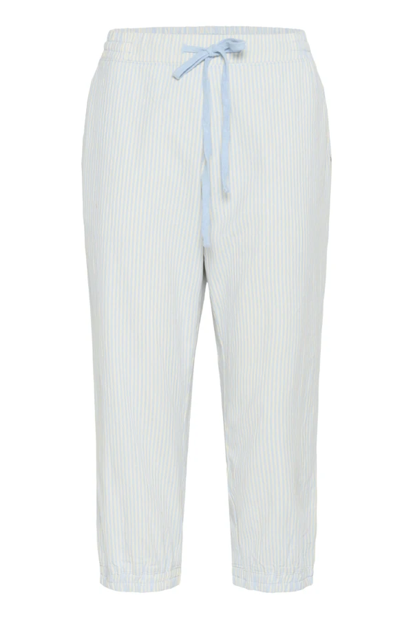 KAnaya Striped Capri Pants 40 - Kaffe - Bukser - Kikigram.dk