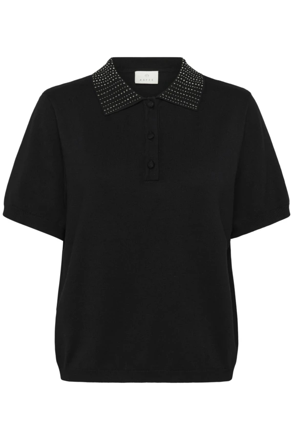 KAcarly Polo L - Kaffe - Strik - Kikigram.dk
