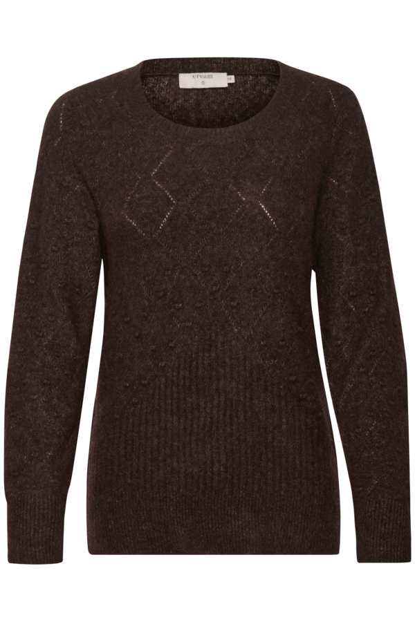 CRMerle Pointelle Knit Pullove S - Cream - Strik - Kikigram.dk