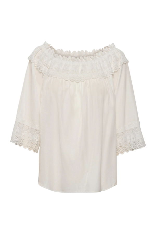 CRBea Blouse 40 - Cream - Bluse - Kikigram.dk