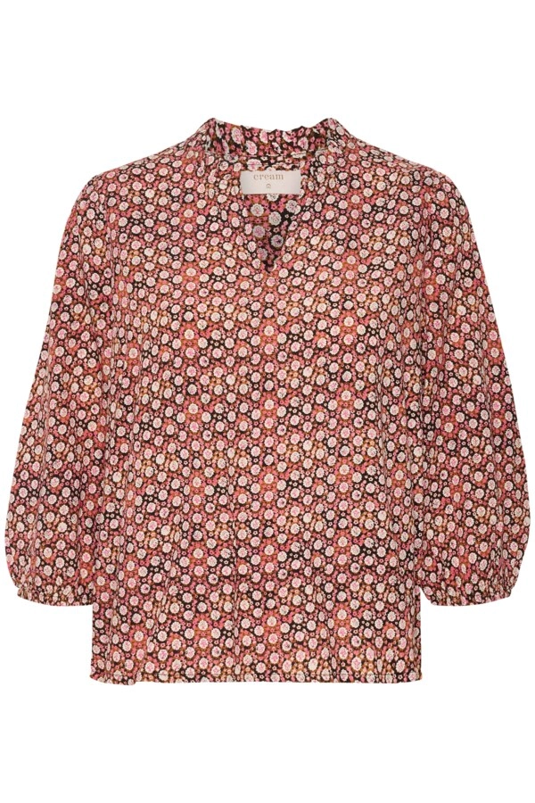CRTiah Blouse 3/4 sleeve 36 - Cream - Bluse - Kikigram.dk