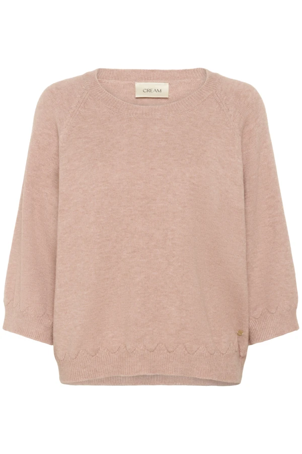 CRDela 3/4 Sleeve Pullover XXL - Cream - Strik - Kikigram.dk