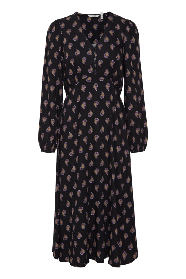 BYFIONE VNECK DRESS 36 - B-Young - Kjole - Kikigram.dk