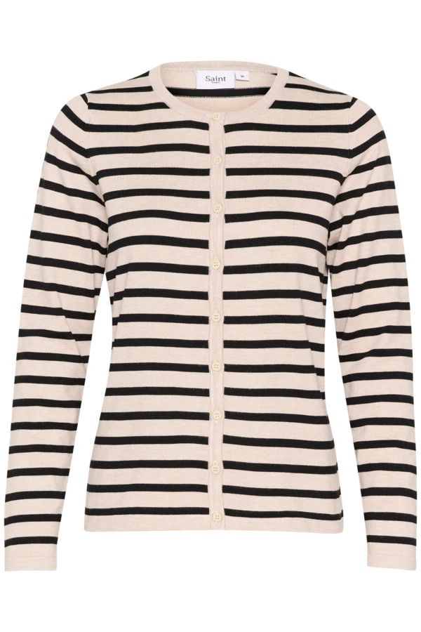 MilaSZ Striped Cardigan XL - Saint Tropez - Cardigan - Kikigram.dk