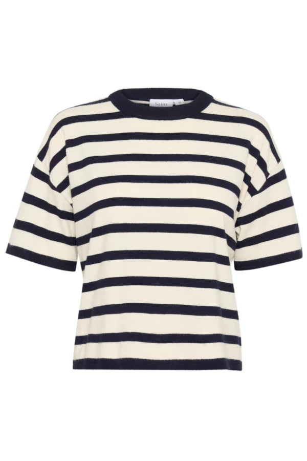 LikamSZ Striped Pullover L - Saint Tropez - Strik - Kikigram.dk