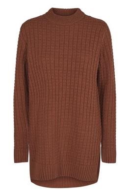 KAbabara Long Pullover 50346 TORTOISE SHELL M - Kaffe - Kjole - Kikigram.dk