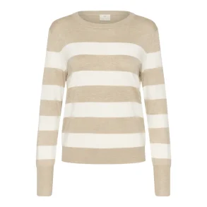 KAlizza Striped Knit Pullover