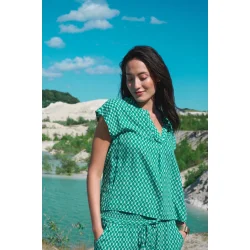 CRTiah Blouse cap sleeve