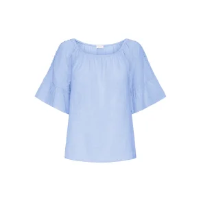 SBALEXA SOLID LACE BLOUSE
