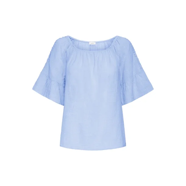 SBALEXA SOLID LACE BLOUSE