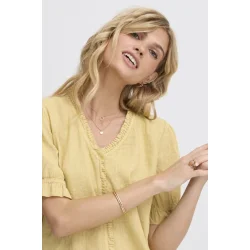 SBFONTANELLE SS FLOUNCE BLOUSE