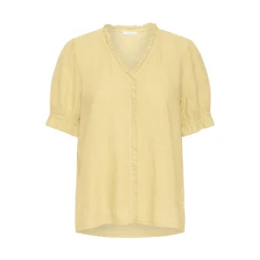 SBFONTANELLE SS FLOUNCE BLOUSE