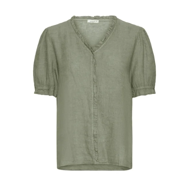 SBFONTANELLE SS FLOUNCE BLOUSE