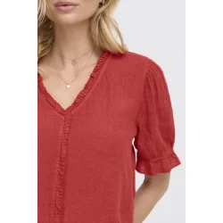 SBFONTANELLE SS FLOUNCE BLOUSE