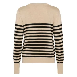 KAlizza Striped Knit Pullover