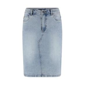 Red Button Sidney curved skirt