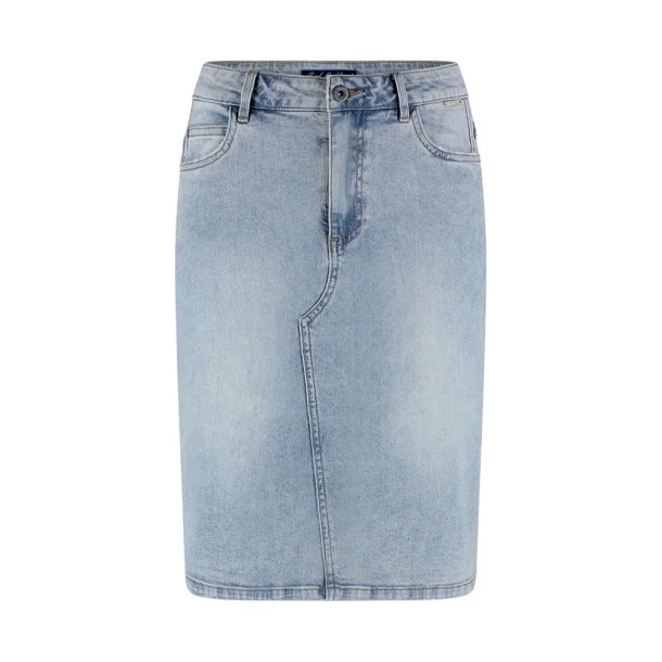 Red Button Sidney curved skirt