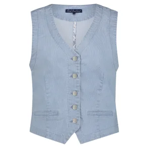 Red Button vest med striber