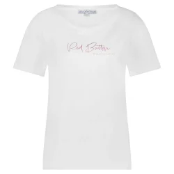 Red Button Temmy t-shirt logo