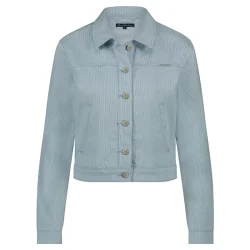 Red Button Shelly denim stripe jakke