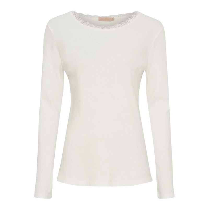 Marta Belinda rib t-shirt S/M - Marta Du Chateau - T Shirt - Kikigram.dk