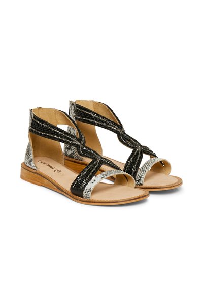 Stellia Sandal 61907 PITCH BLACK 37 - Cream - Kikigram.dk