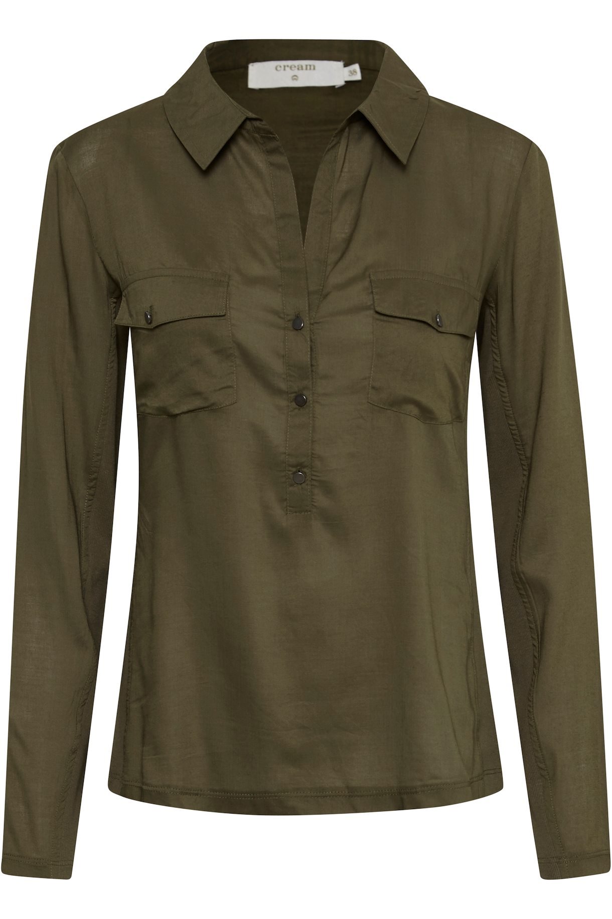 Honey shirt 61907 PITCH BLACK 36 - Cream - Skjorte - Kikigram.dk