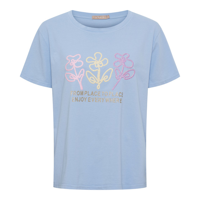 Marta Cerelia t-shirt Flower S/M - Marta Du Chateau - T Shirt - Kikigram.dk